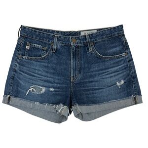 AG  The Hailey ex-boyfriend roll up distress shorts 29R